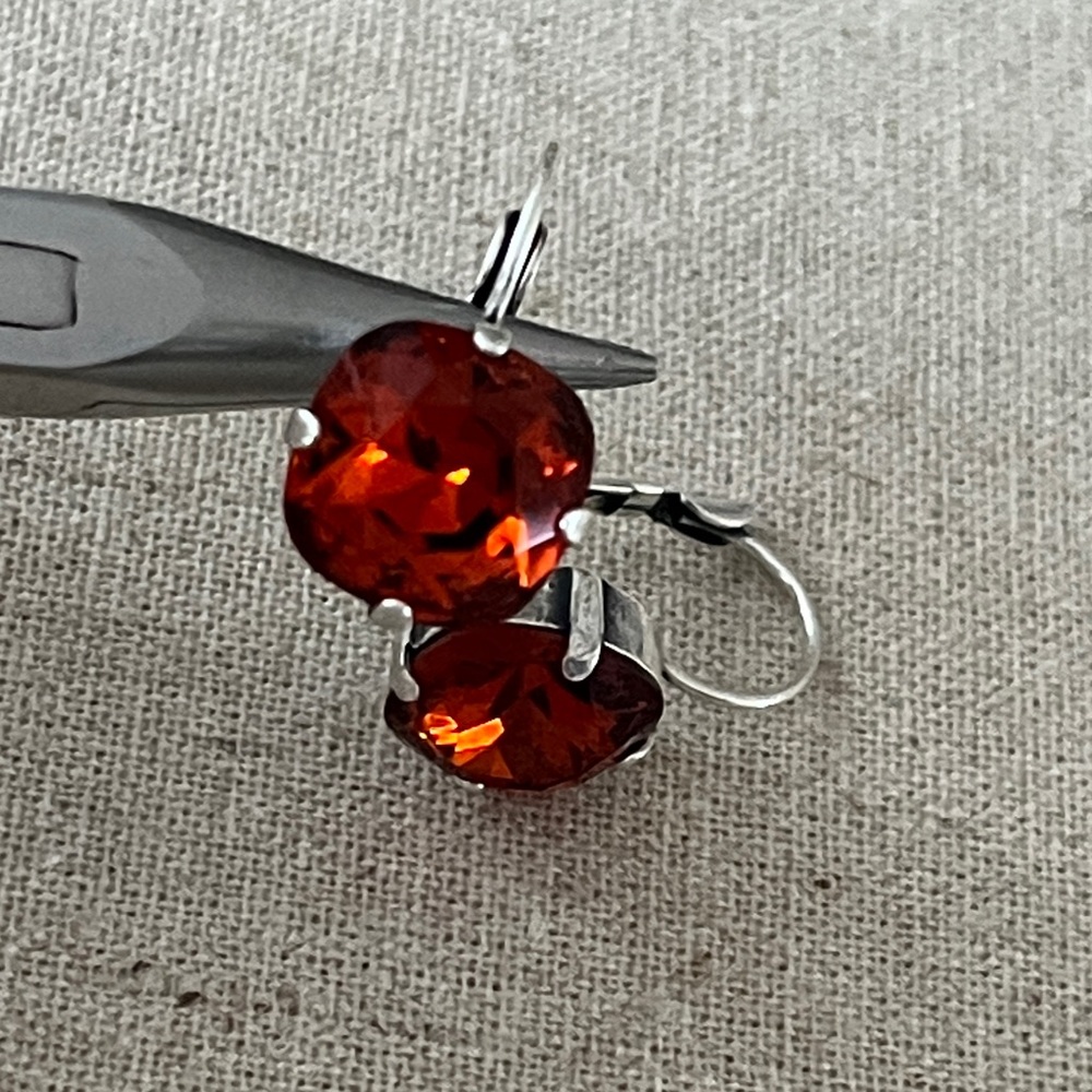 Swarovski Cushion Cut Crystal Earrings